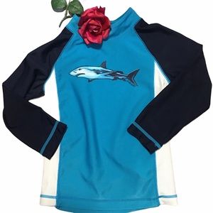 Swim Shirt Rashguard long sleeve shark Baby Gap 2